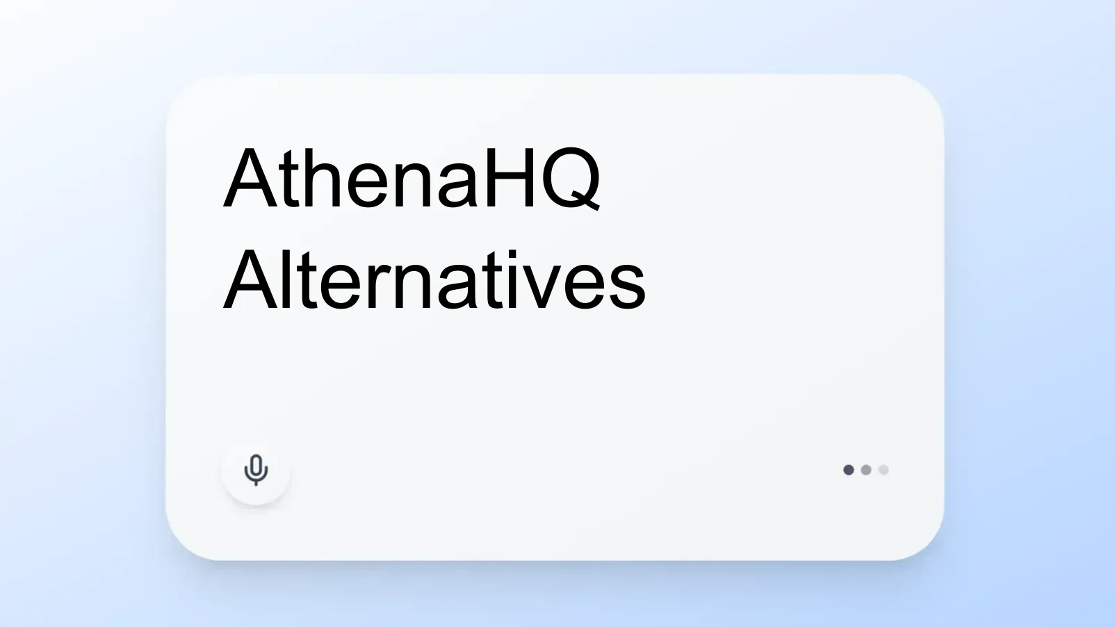 AthenaHQ Alternatives