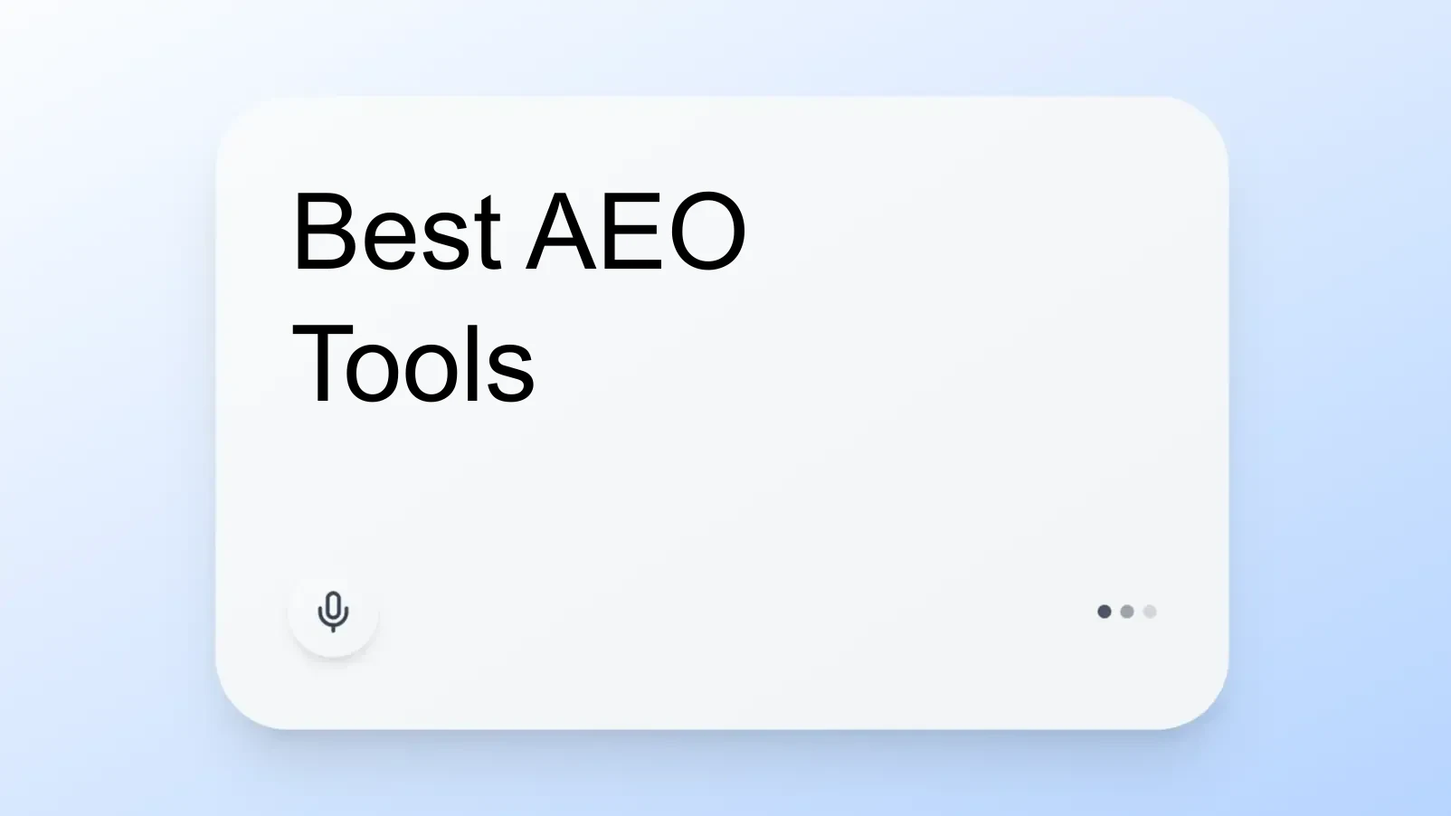 Best AEO Tools